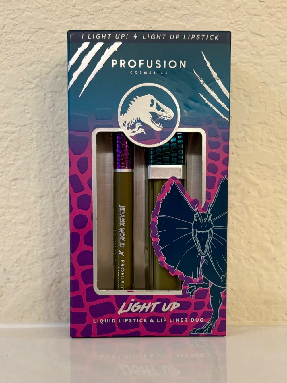 New Jurassic World x Profusion Lipstick and Lip Liner Set
